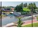 Picturesque riverfront park featuring lush greenery, people enjoying the water, and a pedestrian bridge at 1401 Delgany St # 204, Denver, CO 80202