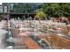 Interactive water fountain feature with numerous jets and a modern design at 1401 Delgany St # 204, Denver, CO 80202