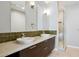 Modern bathroom with double sinks, and walk in shower at 2335 Walnut St # 10, Denver, CO 80205