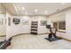 Finished basement featuring workout space and gym equipment at 2411 S Garfield St, Denver, CO 80210