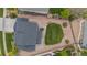 Aerial view of property showcasing the house, surrounding landscaping, and outdoor spaces at 23252 E Glidden Dr, Aurora, CO 80016