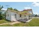 Backyard exterior featuring a covered patio at 4465 S Bannock St, Englewood, CO 80110