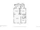 Floor plan of the first floor shows the layout of the living room, kitchen, bedrooms, and bathroom at 4465 S Bannock St, Englewood, CO 80110