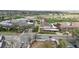 Overhead shot showcasing local schools and playing fields in a vibrant neighborhood at 610 E Baseline Rd, Lafayette, CO 80026