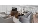Cozy living room with comfortable seating, modern decor, and natural light at 2020 Sagerock Dr, Castle Pines, CO 80108