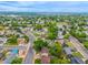 A vibrant aerial shot showcasing a lush residential area with tree-lined streets and diverse homes at 9832 High St, Thornton, CO 80229