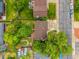 Aerial view of the home shows a landscaped backyard with patio and well-maintained lawn at 9832 High St, Thornton, CO 80229
