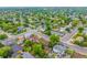 Panoramic aerial view of a charming community featuring a mix of homes and green spaces at 9832 High St, Thornton, CO 80229