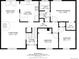 Floor plan displaying living room, dining, kitchen, bathrooms, foyer and bedrooms's layout and dimensions at 9832 High St, Thornton, CO 80229