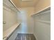 Walk-in closet with carpeted floors and shelving on the top and bottom at 5886 S Nepal Way, Centennial, CO 80015
