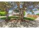 Landscaped front yard featuring mature trees that provide shade and privacy for the home at 5886 S Nepal Way, Centennial, CO 80015