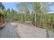 Relax on the deck with a hammock overlooking the mountains at 80 Castlewood Ct, Evergreen, CO 80439