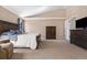 Spacious main bedroom featuring a vaulted ceiling, lots of light, and neutral colors at 4691 S Fraser Cir # A, Aurora, CO 80015