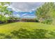 Expansive backyard showing a vast lawn, mature trees, providing a perfect canvas for outdoor activities at 2630 W Asbury Ave, Denver, CO 80219