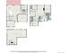 Layout diagram detailing room dimensions, garage placement, and overall flow of the residence at 1195 Fox Hills Ct, Erie, CO 80516