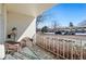 Inviting covered patio area with seating, perfect for relaxing outdoors at 705 S Clinton # 2A, Denver, CO 80247