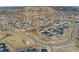Scenic aerial view of a suburban neighborhood featuring well-designed homes and community landscaping at 228 Rogers Ct, Castle Rock, CO 80104