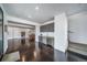 Spacious basement includes stylish cabinets and staircase to the main floor at 8765 Canyon Wind St, Parker, CO 80138