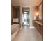Stylish bathroom featuring a modern tub, walk-in shower, and dual sink vanity at 1133 14Th St # 2000, Denver, CO 80202