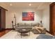 Cozy living room featuring comfortable seating, modern decor, recessed lighting and wood floors at 1133 14Th St # 2000, Denver, CO 80202