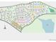 Community map showing neighborhood layout and amenities, including green spaces and a lake at 17136 W 92Nd Loop, Arvada, CO 80007
