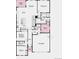 Layout of a single-Gathering home, including a primary suite, study, bedrooms, and a two-car garage at 17136 W 92Nd Loop, Arvada, CO 80007