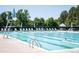 Community swimming pool with lap lanes, lounge chairs, and lush greenery in a relaxed atmosphere at 5351 S Cody St, Littleton, CO 80123
