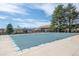 This large community pool has a dark cover to keep it clean and warm, ready for swimming at 7101 W Yale Ave # 3403, Denver, CO 80227