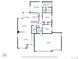 Detailed floor plan showing layout and dimensions of the home's rooms at 5960 S Estes St, Littleton, CO 80123