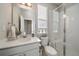 Simple bathroom with single sink and shower/tub combo at 5199 S Fairplay St, Aurora, CO 80015