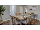 Inviting dining room featuring a wooden table with seating for six and modern decor at 124 Elati St, Denver, CO 80223