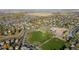 Aerial view of neighborhood park and school at 13942 Jackson St, Thornton, CO 80602