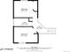 Floor plan of lower level with two bedrooms and a bath at 13942 Jackson St, Thornton, CO 80602