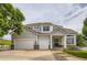 Charming two-story home with a three-car garage, landscaped yard, and inviting covered porch at 7866 Witney Pl, Lone Tree, CO 80124