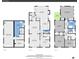 This floor plan displays the lower, main, and second levels, highlighting the living spaces, bedrooms, and laundry at 161 S Pearl St, Denver, CO 80209