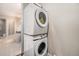 Conveniently stackable washer and dryer, located close to primary bathroom at 8440 Rush Creek Ave, Littleton, CO 80125
