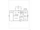 First floor plan showcasing layout with kitchen, living room, bedrooms, and 1-car garage at 5481 E Tennessee Ave, Denver, CO 80246