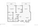 Detailed floor plan showcasing the layout of the primary bedroom, living spaces, and bathrooms at 2001 Lincoln St # 2213, Denver, CO 80202