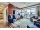 Inviting living room features cozy seating, city views, and tasteful decor at 2001 Lincoln St # 2213, Denver, CO 80202