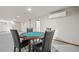 Basement space featuring recessed lights, carpet and a game table with seating at 7552 Nikau Dr, Niwot, CO 80503