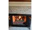 Close up of the gas fireplace featuring a stone surround at 3294 Sentinel Dr, Boulder, CO 80301