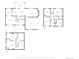 Floor plans showing the first floor, basement, and second floor layouts, including bedrooms and a kitchen at 6918 E Long Ave, Centennial, CO 80112