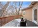 Spacious deck with seating area, perfect for enjoying the outdoors at 2304 S Holly St # A, Denver, CO 80222