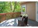 Relax on this beautiful outdoor deck with natural views at 2304 S Holly St # A, Denver, CO 80222
