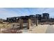 Community park with a playground, picnic tables and a modern architectural design in a neighborhood at 10066 Belvedere Cir, Lone Tree, CO 80124