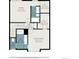 Upstairs floorplan featuring primary bedroom, two additional bedrooms, three bathrooms, and walk-in closets at 10066 Belvedere Cir, Lone Tree, CO 80124