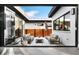 Outdoor patio featuring modern seating and design elements at 4752 Eliot St, Denver, CO 80211