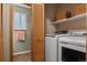 Convenient laundry room with modern washer and dryer at 17018 Carr Ave, Parker, CO 80134