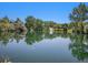 Scenic pond with a fountain, enhancing the peaceful atmosphere of the community at 309 E Highline Cir # 104, Centennial, CO 80122