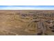 Scenic aerial view features a beautifully designed golf course with water features and a residential community at 42855 Hawktree Cir, Elizabeth, CO 80107